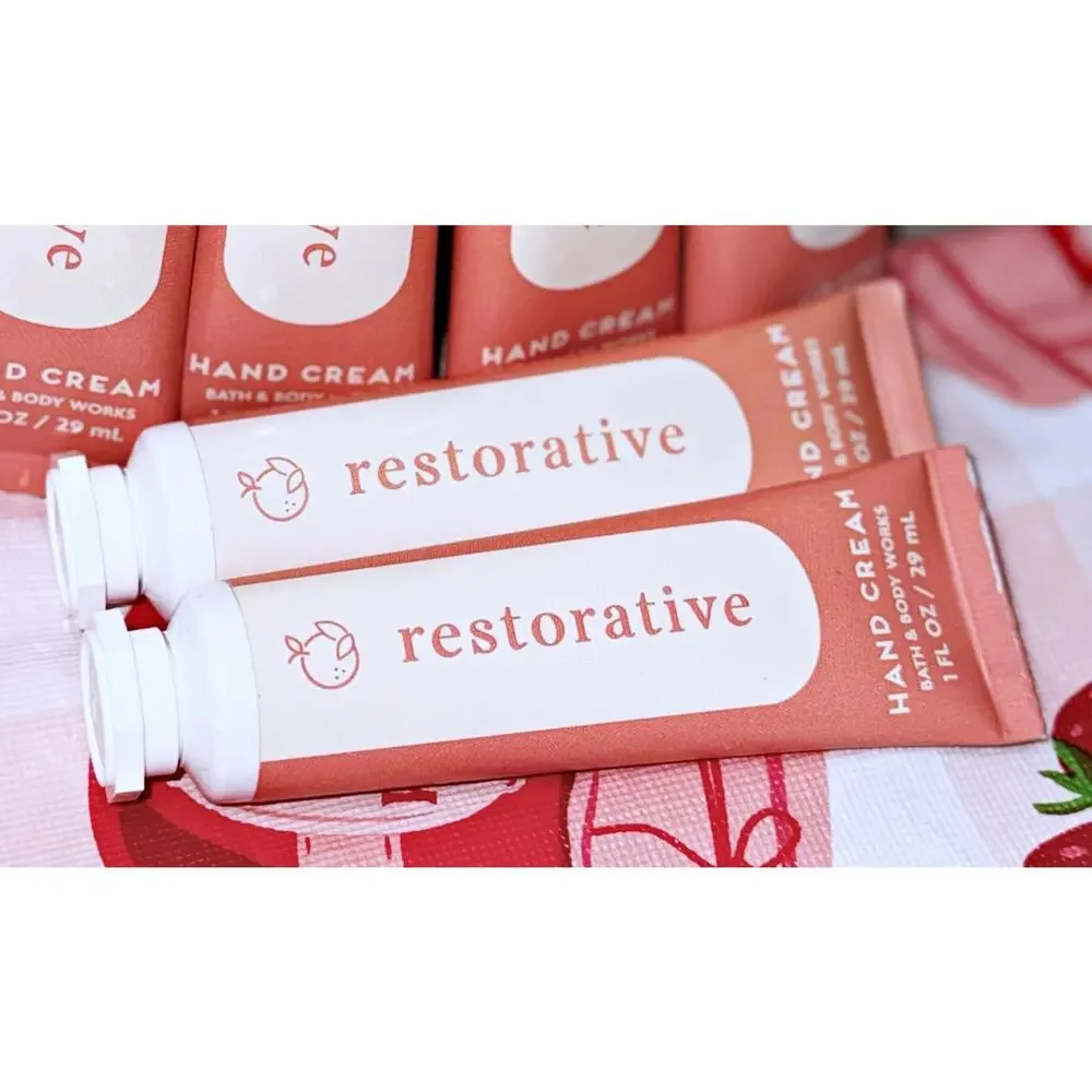 Bath & Body Works Restorative 1 fl oz Moisturizing Hand Cream 6 pcs - Picture 3 of 4